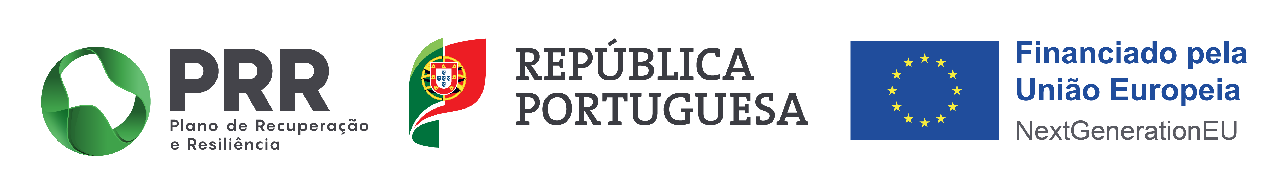 PRR, República Portuguesa, Financiado pela União Europeia, NextGenerationEU